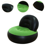 Maxbell Inflatable Sofa Multifunctional Comfortable Lazy Sofa for Home Garden Spring Black Green