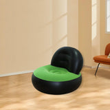 Maxbell Inflatable Sofa Multifunctional Comfortable Lazy Sofa for Home Garden Spring Black Green