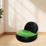 Maxbell Inflatable Sofa Multifunctional Comfortable Lazy Sofa for Home Garden Spring Black Green