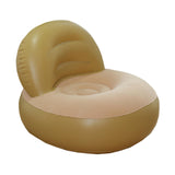 Maxbell Inflatable Sofa Multifunctional Comfortable Lazy Sofa for Home Garden Spring Beige
