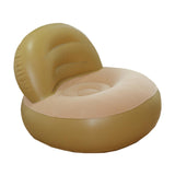 Maxbell Inflatable Sofa Multifunctional Comfortable Lazy Sofa for Home Garden Spring Beige