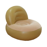 Maxbell Inflatable Sofa Multifunctional Comfortable Lazy Sofa for Home Garden Spring Beige