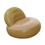 Maxbell Inflatable Sofa Multifunctional Comfortable Lazy Sofa for Home Garden Spring Beige