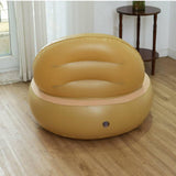 Maxbell Inflatable Sofa Multifunctional Comfortable Lazy Sofa for Home Garden Spring Beige