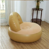 Maxbell Inflatable Sofa Multifunctional Comfortable Lazy Sofa for Home Garden Spring Beige