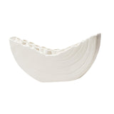 Maxbell Creative Vase Simple Unique Modern for Office Table Centerpiece Coffee Table White