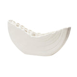 Maxbell Creative Vase Simple Unique Modern for Office Table Centerpiece Coffee Table White