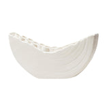 Maxbell Creative Vase Simple Unique Modern for Office Table Centerpiece Coffee Table White