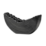 Maxbell Creative Vase Simple Unique Modern for Office Table Centerpiece Coffee Table Black