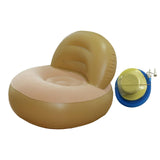 Maxbell Inflatable Sofa for Adults Soft Versatile Air Couch for Home Outdoor Camping Beige