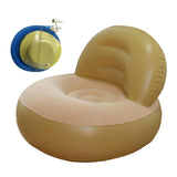 Maxbell Inflatable Sofa for Adults Soft Versatile Air Couch for Home Outdoor Camping Beige