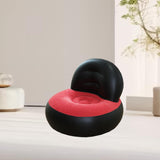 Maxbell Inflatable Sofa for Adults Soft Versatile Air Couch for Home Outdoor Camping Black and Red