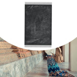 Maxbell Muslim Prayer Rug Unique Lightweight Non Slip Carpet for Holiday Travel Home Black
