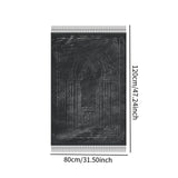 Maxbell Muslim Prayer Rug Unique Lightweight Non Slip Carpet for Holiday Travel Home Black