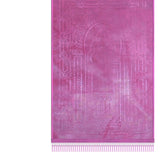 Maxbell Muslim Prayer Rug Unique Lightweight Non Slip Carpet for Holiday Travel Home Pink
