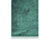 Maxbell Muslim Prayer Rug Unique Lightweight Non Slip Carpet for Holiday Travel Home Green