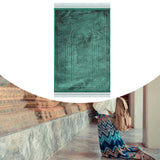 Maxbell Muslim Prayer Rug Unique Lightweight Non Slip Carpet for Holiday Travel Home Green