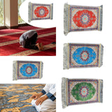 Maxbell Muslim Prayer Rug Eid Mat Ramadan Gift Praying Carpet for Prayer Room Temple Red