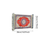 Maxbell Muslim Prayer Rug Eid Mat Ramadan Gift Praying Carpet for Prayer Room Temple Red