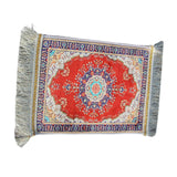 Maxbell Muslim Prayer Rug Eid Mat Ramadan Gift Praying Carpet for Prayer Room Temple Red