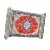 Maxbell Muslim Prayer Rug Eid Mat Ramadan Gift Praying Carpet for Prayer Room Temple Red