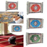 Maxbell Muslim Prayer Rug Eid Mat Ramadan Gift Praying Carpet for Prayer Room Temple Red