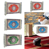 Maxbell Muslim Prayer Rug Eid Mat Ramadan Gift Praying Carpet for Prayer Room Temple Red