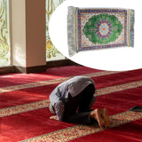 Maxbell Muslim Prayer Rug Eid Mat Ramadan Gift Praying Carpet for Prayer Room Temple Green