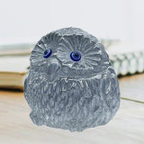 Maxbell Owl Statue Art Gift Feng Shui Sculpture for Office Table Centerpiece Cabinet Gray