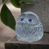 Maxbell Owl Statue Art Gift Feng Shui Sculpture for Office Table Centerpiece Cabinet Gray