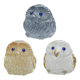 Maxbell Owl Statue Art Gift Feng Shui Sculpture for Office Table Centerpiece Cabinet Gray