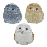 Maxbell Owl Statue Art Gift Feng Shui Sculpture for Office Table Centerpiece Cabinet Gray
