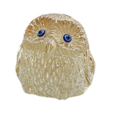 Maxbell Owl Statue Art Gift Feng Shui Sculpture for Office Table Centerpiece Cabinet Champagne