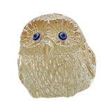 Maxbell Owl Statue Art Gift Feng Shui Sculpture for Office Table Centerpiece Cabinet Champagne