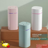 Maxbell Desktop Humidifier Quiet USB with Ambient Night Light Essential Oil Diffuser White