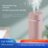 Maxbell Desktop Humidifier Quiet USB with Ambient Night Light Essential Oil Diffuser Pink