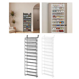Maxbell over The Door Shoe Organizer Stylish Shoe Storage for Bedroom Pantry Nursery Black
