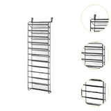 Maxbell over The Door Shoe Organizer Stylish Shoe Storage for Bedroom Pantry Nursery Black