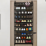Maxbell over The Door Shoe Organizer Stylish Shoe Storage for Bedroom Pantry Nursery Black