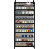 Maxbell over The Door Shoe Organizer Stylish Shoe Storage for Bedroom Pantry Nursery Black