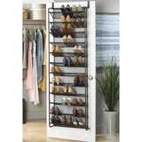 Maxbell over The Door Shoe Organizer Stylish Shoe Storage for Bedroom Pantry Nursery Black
