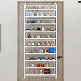 Maxbell over The Door Shoe Organizer Stylish Shoe Storage for Bedroom Pantry Nursery White