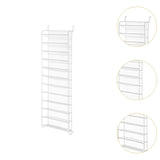 Maxbell over The Door Shoe Organizer Stylish Shoe Storage for Bedroom Pantry Nursery White