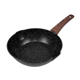 Maxbell Frying Pan Wok Pan Skillet Steak Pan for Home Electric Gas Cooker Restaurant 16.5cmx33cmx5cm
