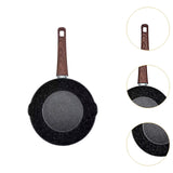 Maxbell Frying Pan Wok Pan Skillet Steak Pan for Home Electric Gas Cooker Restaurant 18.5cmx35cmx6cm