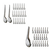 Maxbell 24Pcs Dinner Spoons Polished Soup Spoons for Gravies Cafe Bar Serving Sauce L