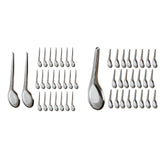 Maxbell 24Pcs Dinner Spoons Polished Soup Spoons for Gravies Cafe Bar Serving Sauce L