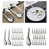 Maxbell 24Pcs Dinner Spoons Polished Soup Spoons for Gravies Cafe Bar Serving Sauce L