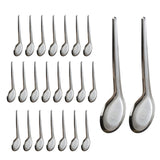 Maxbell 24Pcs Dinner Spoons Polished Soup Spoons for Gravies Cafe Bar Serving Sauce L