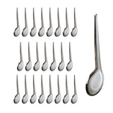 Maxbell 24Pcs Dinner Spoons Polished Soup Spoons for Gravies Cafe Bar Serving Sauce L